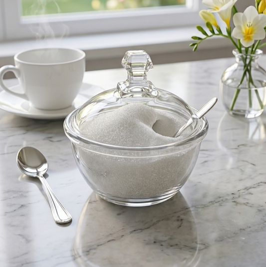 Glass Pot with Spoon