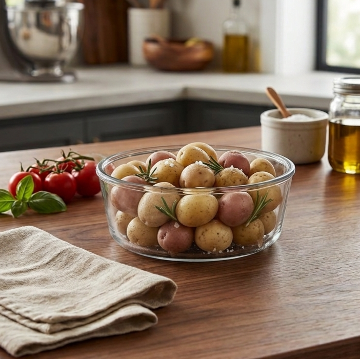 Round Glass Dish